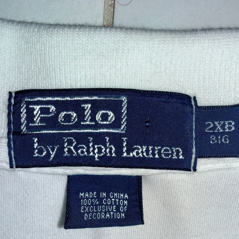 Polo Ralph Lauren 2XB White Classic Fit Polo Shirt Blue Pony Logo